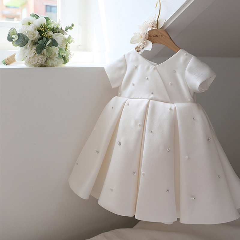 Flower Boy Children's Gown Girl Princess Skirt Fluffy Baby Birthday Catch of the week The banquet hosted the piano for the show.