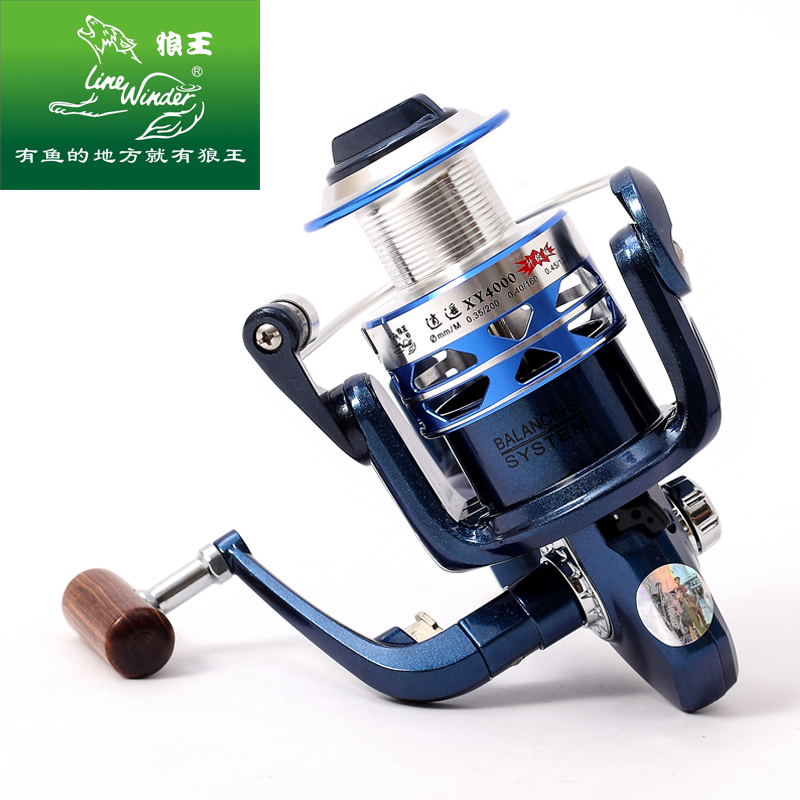 Wolf King flagship store new products on the shelves Wolf King happy upgraded version 12 bearing fishing line wheel reel sea pole throwing rod wheel