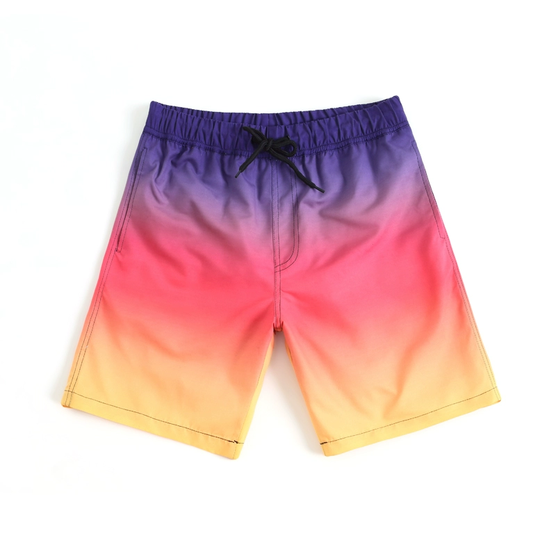 Quần đi biển mùa hè dành cho nam giới đi biển, quần short lớn, lớp lót nhanh khô, đi bơi trong suối nước nóng, quần đùi rộng năm điểm - Quần bãi biển