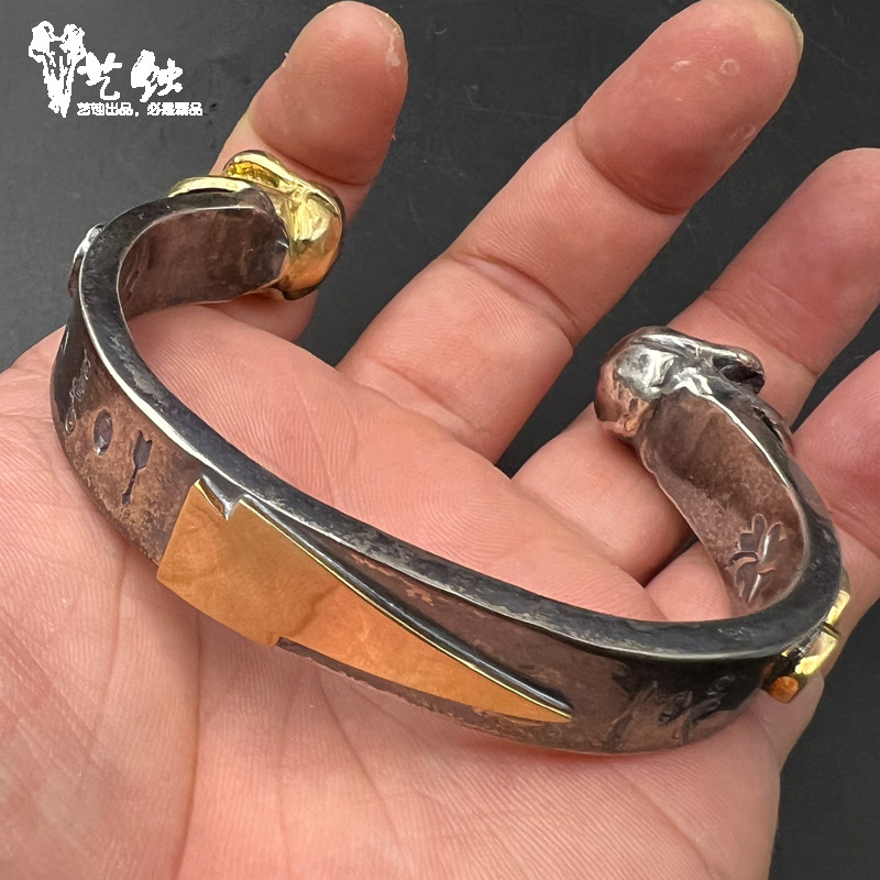 艺蚀 "Mountain cloud" tea, bracelet, retro crystal, silver 925 sample