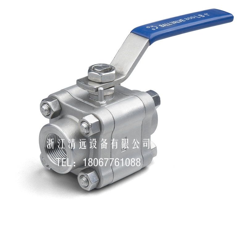 Stainless steel 3-piece type 304 high-pressure forging ball valve 316 three-piece 3pc forged forging and pressing welding flange