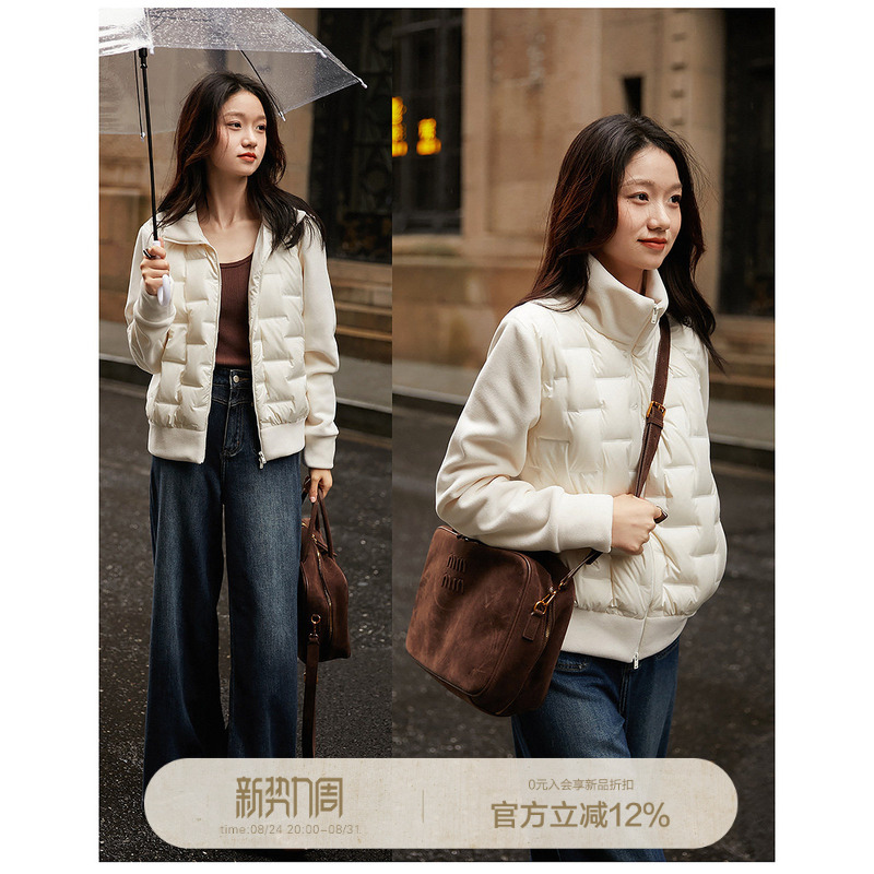 Amazing Discount! ! Versatile Item/Stand Collar Fleece 90% Duck down Light down Jacket for Women Amazing Discount! ! Versatile Item/Stand Collar Fleece 90% Duck down Light down Jacket for Women