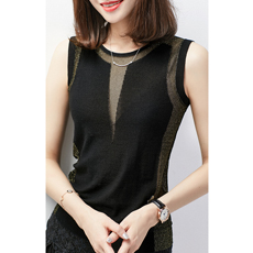 の [ZY158345MG] Xiaohange thiết kế thích hợp! 16-pin mỏng đan áo thun với còng trên tai áo khoác len cardigan
