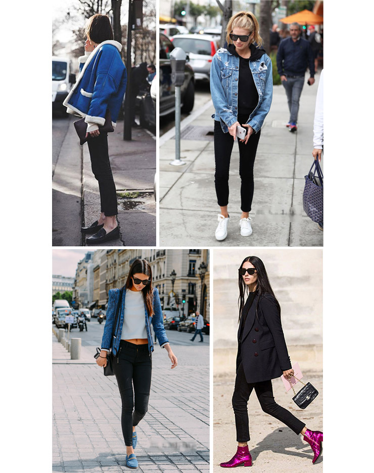 & [KZ115050MG] Gian hàng Han cười có thể mặc vải co giãn linh hoạt và quần jeans ống rộng cho bốn mùa quần baggy nữ jean