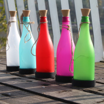 Solar Seven Color Copper Wire Lamp String Wine Bottle Light Courtyard Garden Outdoor Waterproof Led Garden Forest Landscape Decoration Hanging Lamp