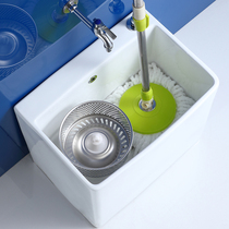 Balcony ceramic washing mop pool Bathroom sink Large mop pool Floor-to-ceiling household double drive mop pool basin
