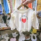 Осенняя толстовка, лонгслив для девочек, коллекция 2021, в корейском стиле, в западном стиле