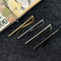 Spring wallet US gold clip check ticket holder hand DIY wallet clip leather hardware accessories banknote clip