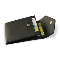 Factory direct creative spot pup leather buckle WALLET mens multi-card WALLET bank card bag a generation