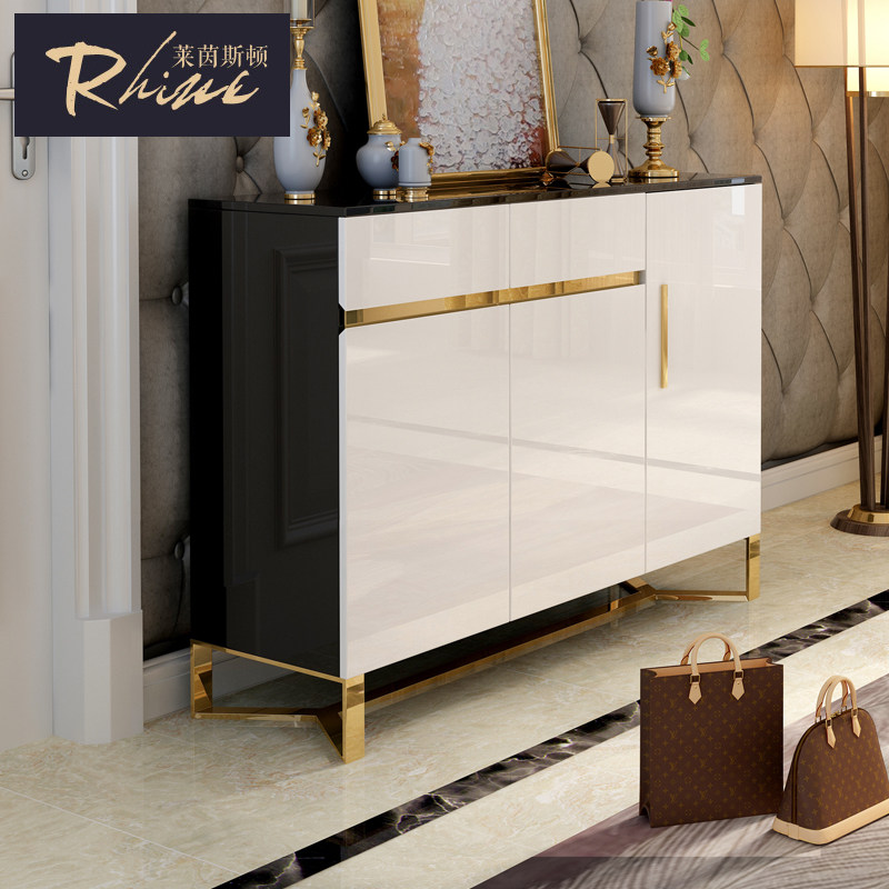 Living room partition cabinet post-modern style hall cabinet simple home door entrance locker American style light luxury shoe cabinet