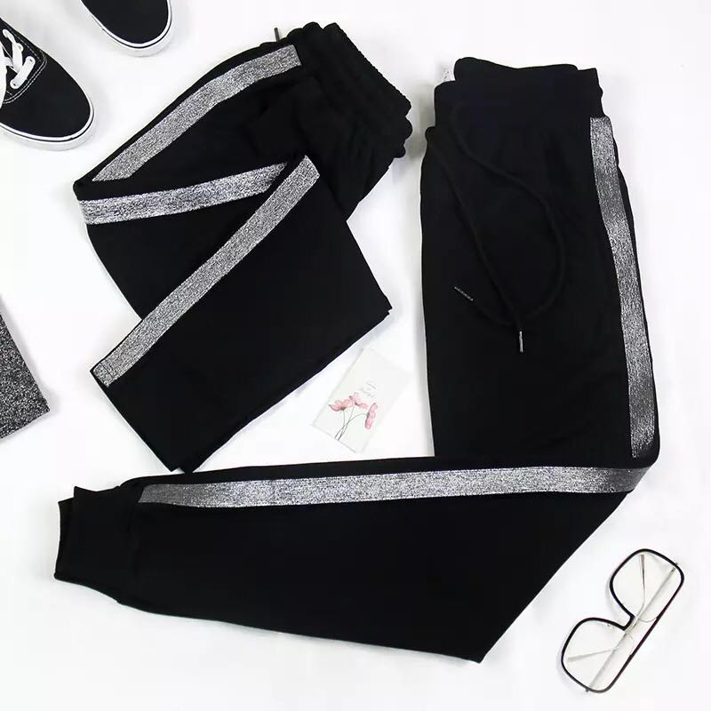 Large size sports pants women pants 200 catty mm Summer 2021 new women's clothes Fat younger sister Spring and autumn 90% Pants