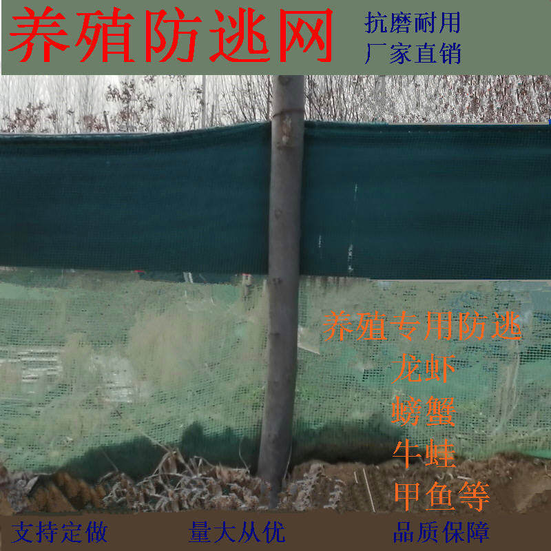 Custom-made breeding anti-escape net crayfish anti-escape net film purse seine paddy field breeding net crab bullfrog interception net