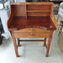 High-end Red Wood Solid Wood Kung Fu Bench Arc Surface Beating Gold Table Jewelry deacon Kung Fu Table Kungfu Table Gold Work Desk