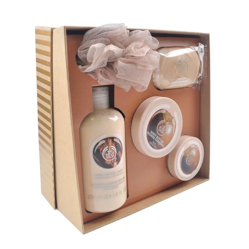 The body shop / body shop Shea fruit body set set hộp quà năm món 11 mua một tặng một