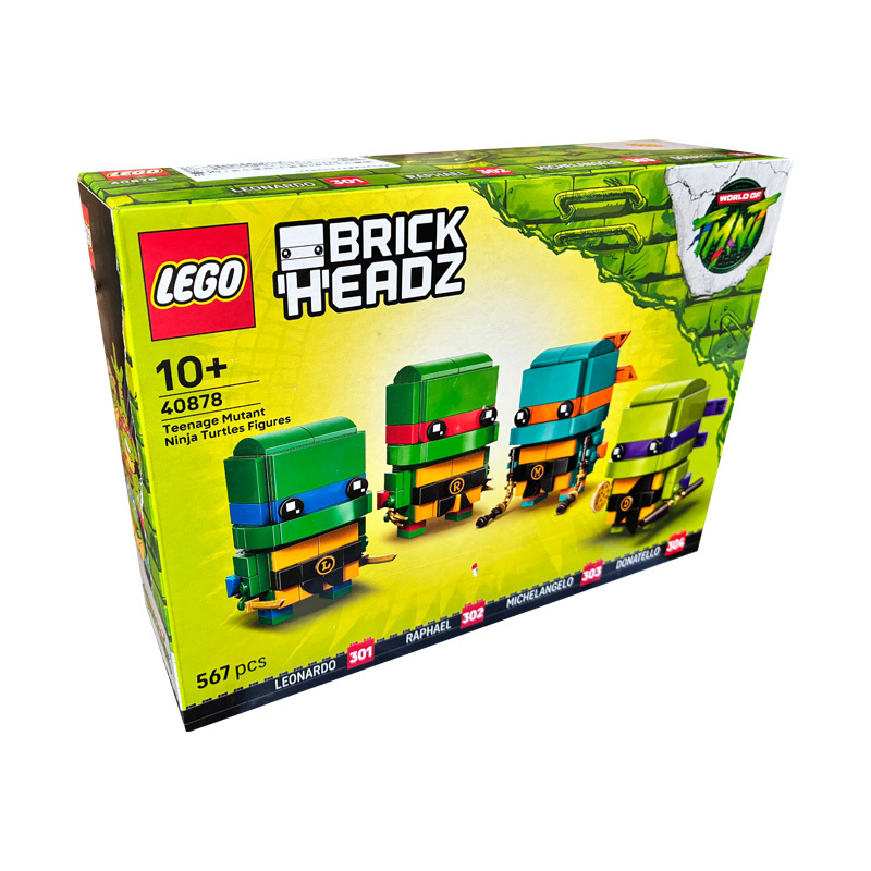 Lego Brickheadz 40878 Teenage Mutant Ninja Turtles Dolls Educational Building Block Toys