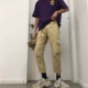 Phiên bản Hàn Quốc của hiphop overalls nữ Harajuku bf gió đường lỏng lẻo túi quần hậu sinh viên quần chùm thủy triều