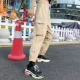 Phiên bản Hàn Quốc của hiphop overalls nữ Harajuku bf gió đường lỏng lẻo túi quần hậu sinh viên quần chùm thủy triều