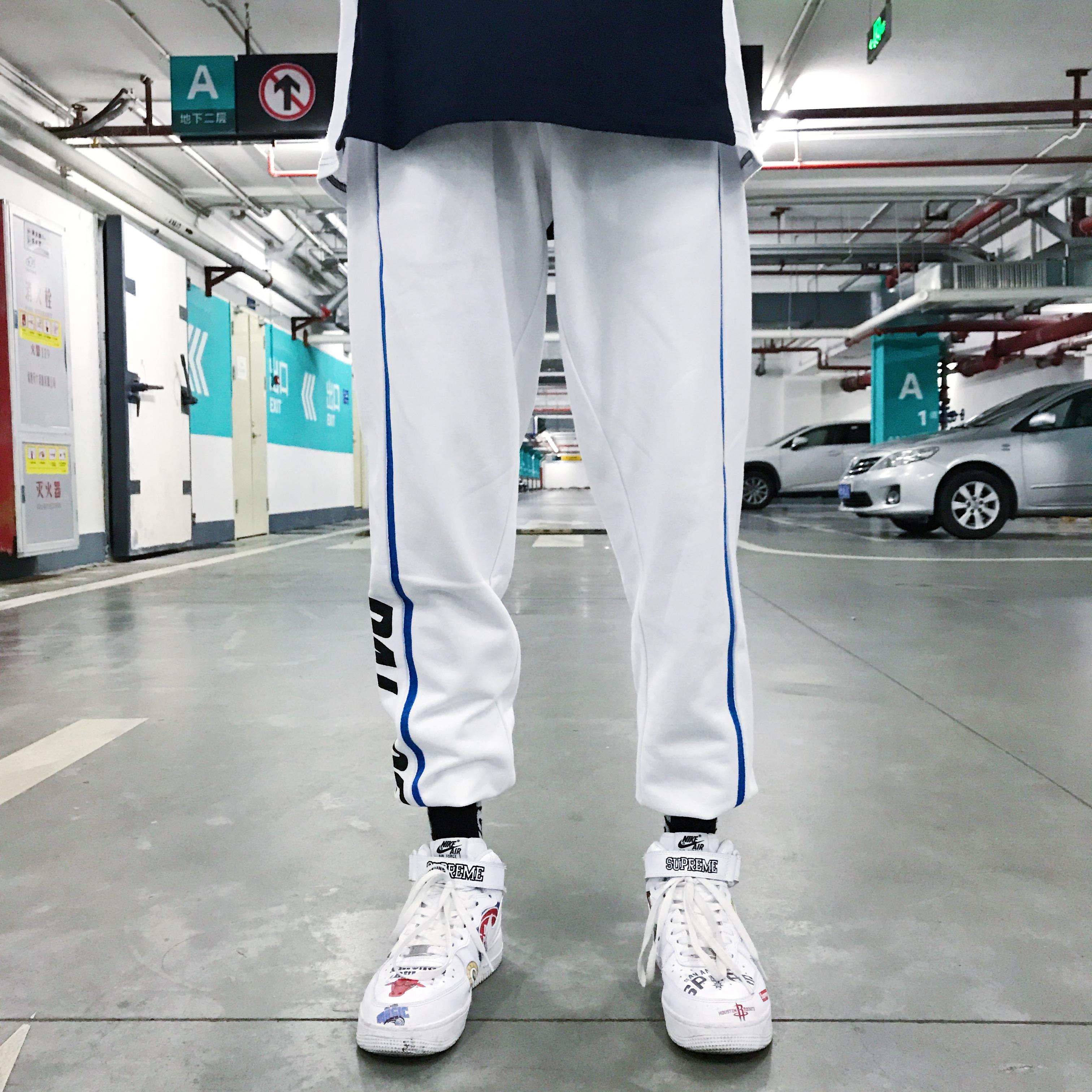 18 SS PALACE CUỘC SỐNG thể thao giản dị quần thẳng chân quần chân feet hip hop đường phố ông nội với cùng một đoạn