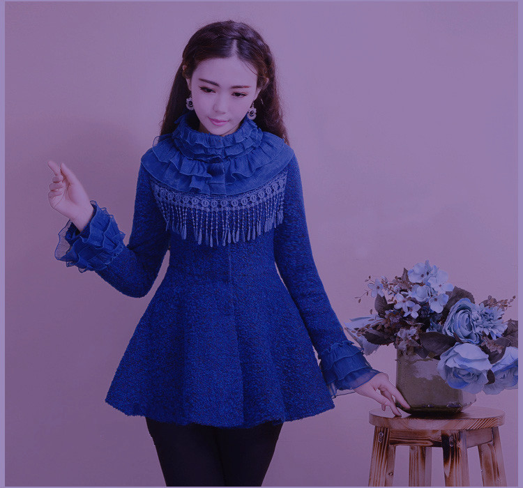 Pháo hoa 2018 mới mùa thu đông mới áo khoác nữ mỏng ngắn áo khoác len áo phao nữ dáng ngắn hàn quốc