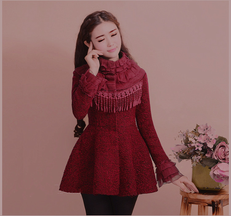 Pháo hoa 2018 mới mùa thu đông mới áo khoác nữ mỏng ngắn áo khoác len áo phao nữ dáng ngắn hàn quốc