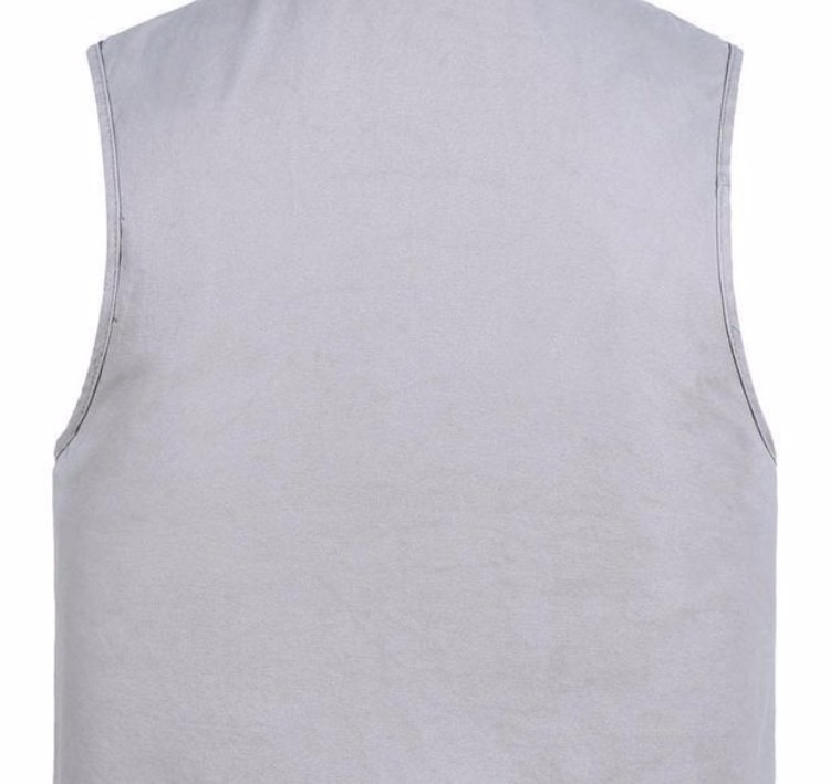 Ngoài trời chụp ảnh giải trí vest vải cotton trung niên phóng viên vest vai câu cá nhiều túi kích thước lớn vest lỏng áo thun nam body