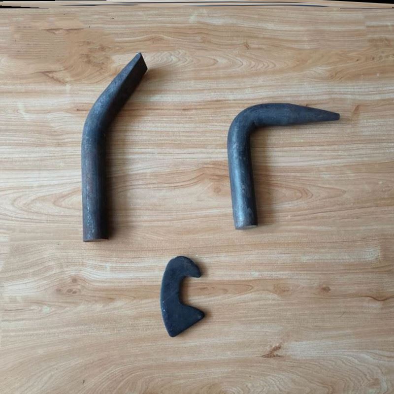 Lu aluminum wooden stick aluminum mold assembly tool special back hook crowbar accessories crowbar head back hook round tip flat tip demoulding