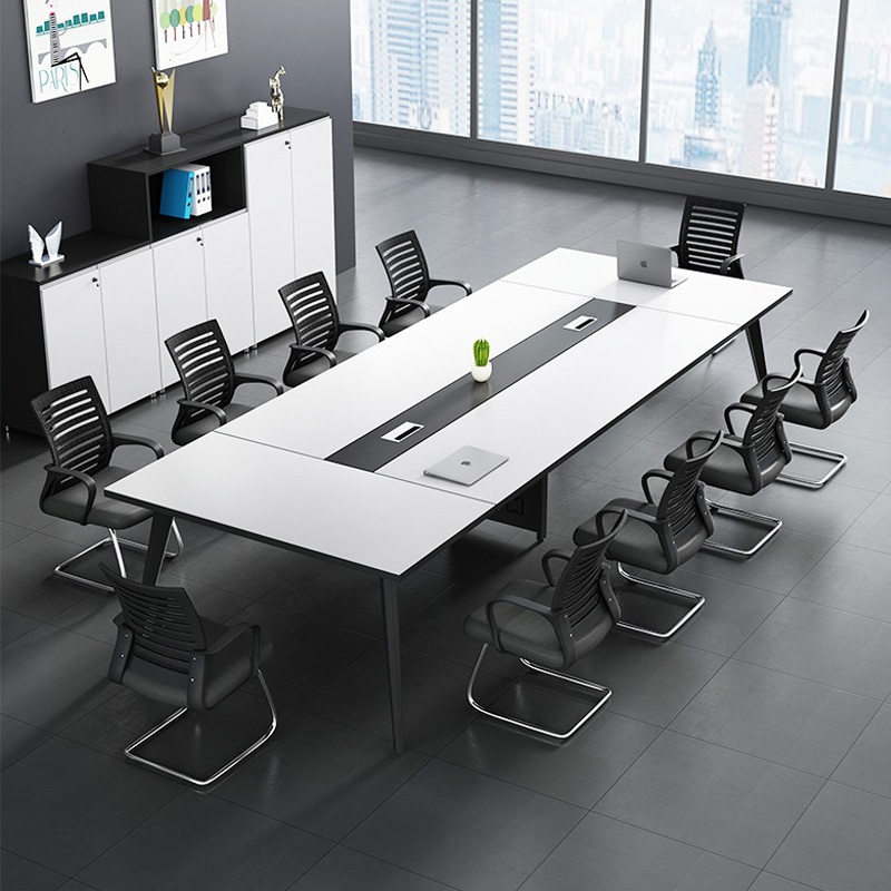 Conference table long table negotiation table and chair combination conference table simple modern long table workbench table office furniture