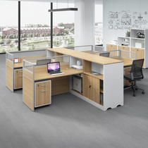 Office table and chairs Combined simple modern staff Desk Desk Partition Screen Desk High Cabinet Finance Desk