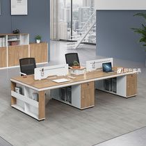 New industrial wind staff desk chair combined computer desk brief modern 4 4 6 6 people creative staff position