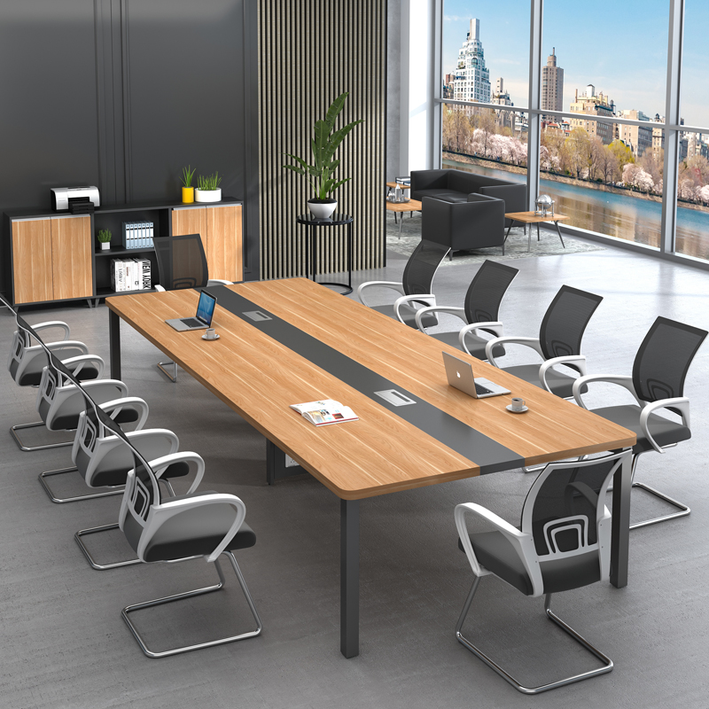 Office furniture conference table long table simple modern large and small training table rectangular office chair long table