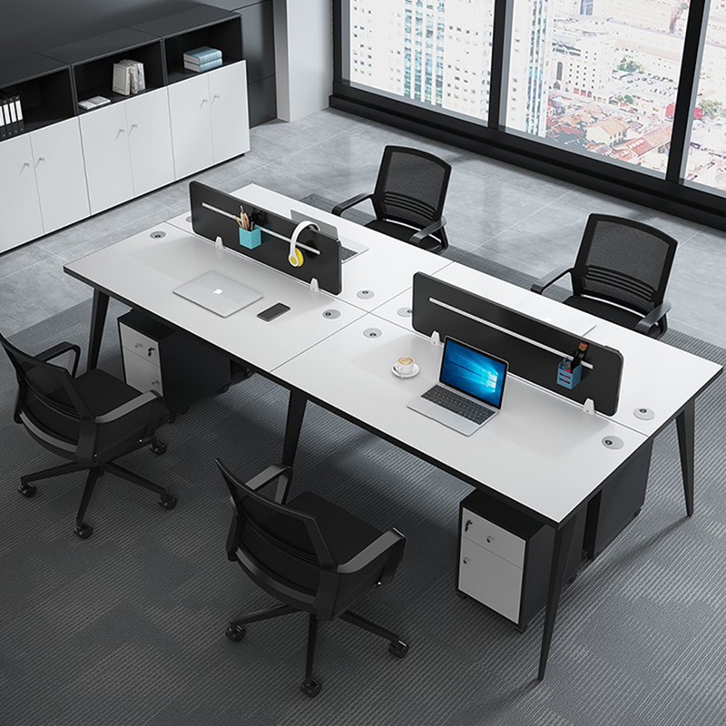 Desk Clerk Desk Office Table Minimalist Modern Screen 4 6 Four-four-position desk chair combination