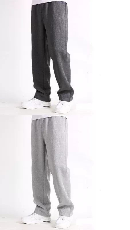 Mùa thu và mùa đông nam quần bó sát bằng vải cotton giản dị cộng với phân bón XL nam cộng với quần nhung dày quần nam shop quần áo nam