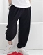 Mùa thu và mùa đông quần màu rắn nam cộng với phân bón XL quần thể thao cotton thêm quần rộng lớn cộng với quần nhung nam chất béo quần áo nam hàng hiệu
