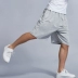 Mùa hè chất béo quần short cotton nam dệt lỏng kích thước lớn giản dị cộng với phân bón để tăng đàn hồi thể thao quần năm điểm bãi biển quần nam Quần short