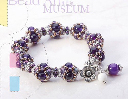 Pearl Art Museum Jewelry Yang Xue Original Design Purple Chalcedony Hand DIY High-end Material Package Set