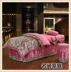 Vẻ đẹp giường bao gồm bốn bộ bông tùy chỉnh phổ quát thẩm mỹ viện massage khử trùng giường bìa đặc biệt bộ màu hồng Trang bị tấm