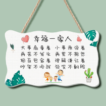 INS Nordic style warm family room door number Bedroom door small hanging wall decoration listing pendant