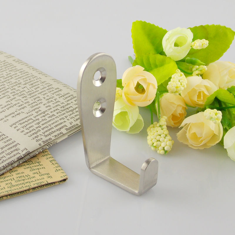 Canalese stainless steel hanging clothes hook Dressing Room Hanging Hook Solid core thickened Hook Clothing Cloak Hook single