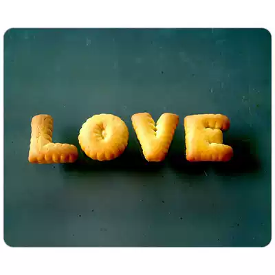 Food & Beverage Mouse Pad Biscuit Cereal Gourmet Picture DIY Mouse Mat Specification 18*22*0 3cm