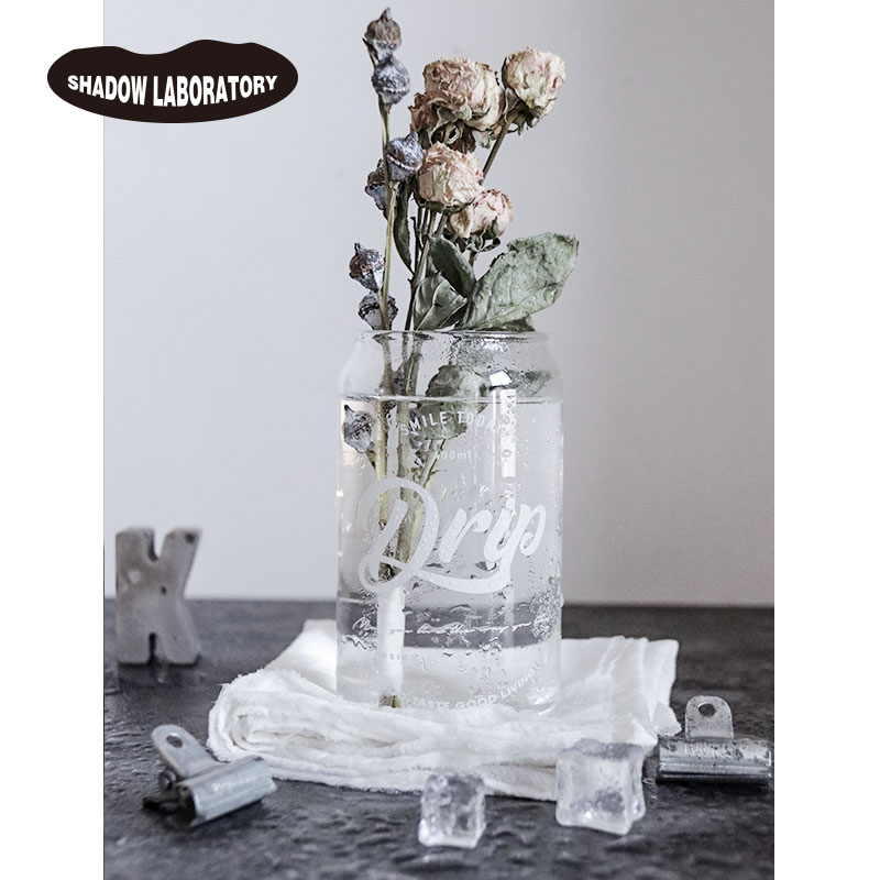 ins wind Nordic minimalist design glass water glass make-up room gargling cup boilerplate showroom swing piece glass ware