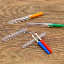 Small removable wire knife plastic handle cross embroidered sewing unstitcher hand (colour random hair)