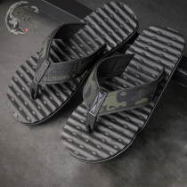 Tactical style camouflage flip-flops lightweight mens outer wear ins trendy summer mens anti-slip anti-odor soft sandals
