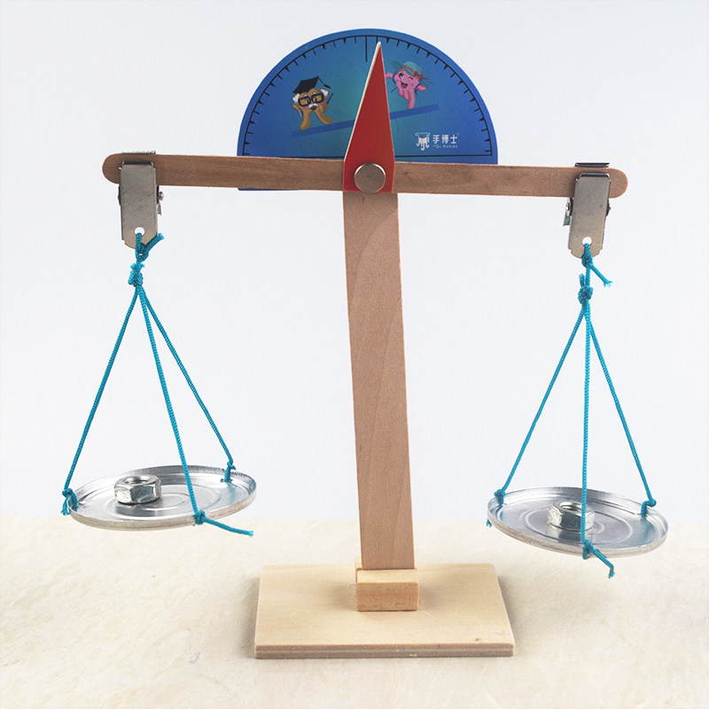 Scale scale children's toy science experiment diy children's assembled handmade small production small invention primary school students experiment