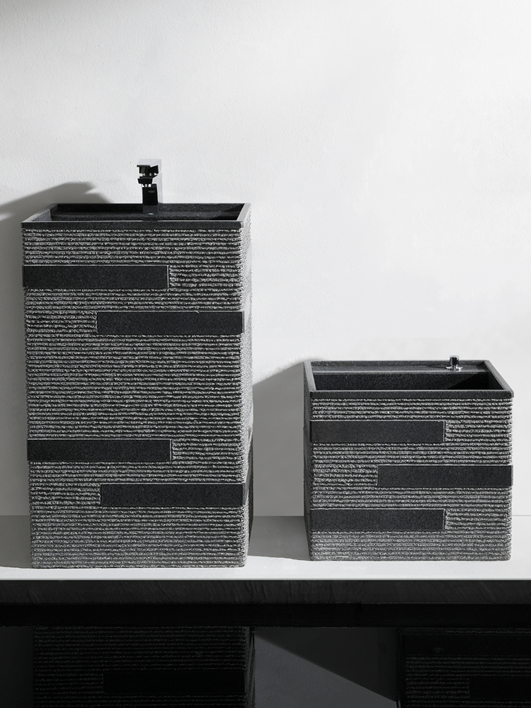 Guan Shi Hui stone column basin Art Mop pool combination Outdoor garden sink Floor-to-ceiling balcony sink