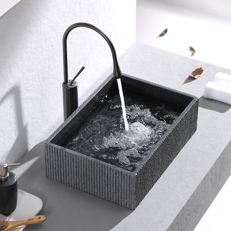 Outdoor washbasin Home Marble Balcony surface basin modern minimalist make-up room terrace Tub Tap Customize