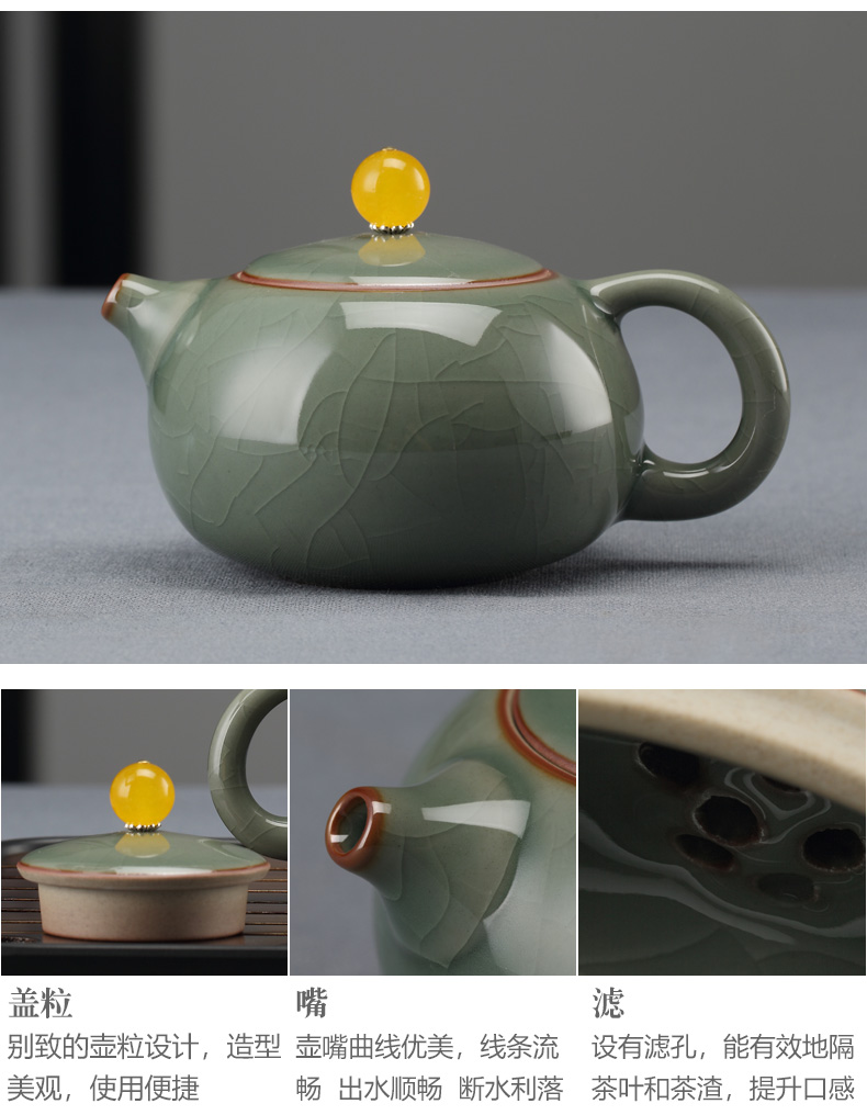Travel portable tea sets the teapot teacup mini ceramic household contracted tea tray was portable is suing