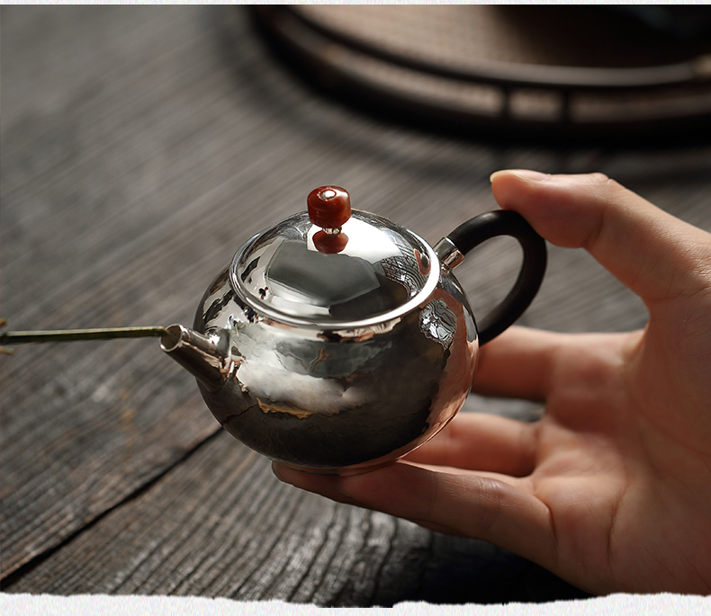 "Xun brother how 】 【 saybot silver pot teapot kettle household manual kung fu tea silver tea set