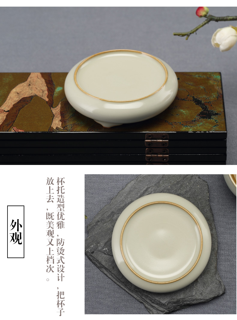 Limit your up saucer restoring ancient ways is the good place of jingdezhen ceramic cups manually pad zero tea accessories with a lid