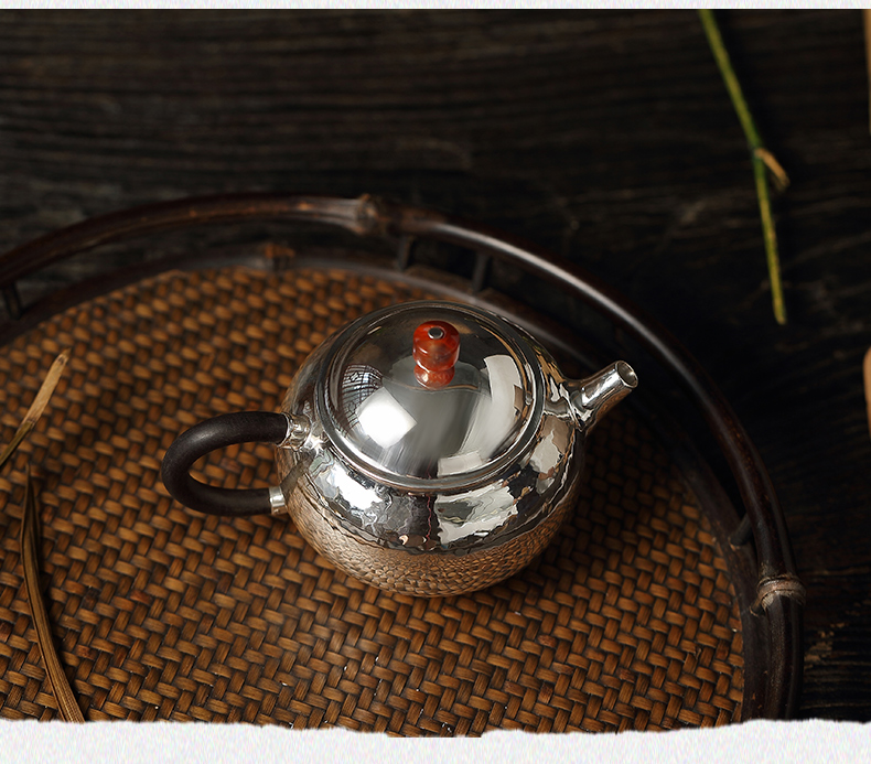 "Xun brother how 】 【 saybot silver pot teapot kettle household manual kung fu tea silver tea set