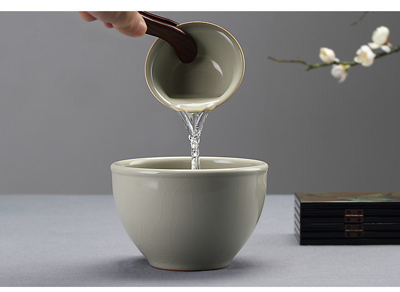 Limit your up jingdezhen tea tea wash to household washing water jar writing brush washer checking ceramic tea set zero start